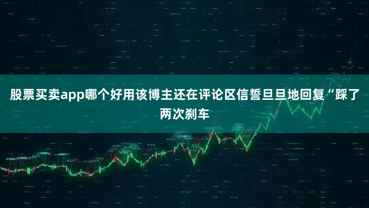股票买卖app哪个好用该博主还在评论区信誓旦旦地回复“踩了两次刹车