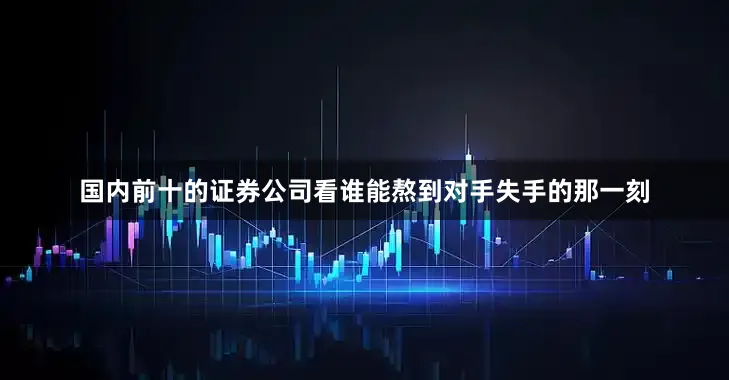 国内前十的证券公司看谁能熬到对手失手的那一刻